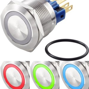 TRU COMPONENTS TC-7494640 Przełącznik wciskany, wandaloodporny 250 V/AC 3 A 1 x wył/(wł) chwilowy czerwony, zielony, nie TRU COMPONENTS TC-7494640 Przełącznik wciskany, wandaloodporny 250 V/AC 3 A 1 x wył/(wł) chwilowy czerwony, zielony, nie
