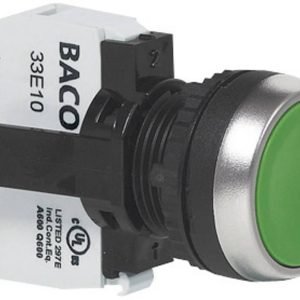 Przycisk BACO L21AA01B, 11 mm, 22,3 mm, IP66 Przycisk BACO L21AA01B, 11 mm, 22,3 mm, IP66