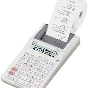 Casio HR-8RCE-WE Kalkulator stacjonarny drukujący biały Wyświetlacz: 12 bateryjne, z sieci elektrycznej (opcjonalnie) (S Casio HR-8RCE-WE Kalkulator stacjonarny drukujący biały Wyświetlacz: 12 bateryjne, z sieci elektrycznej (opcjonalnie) (S