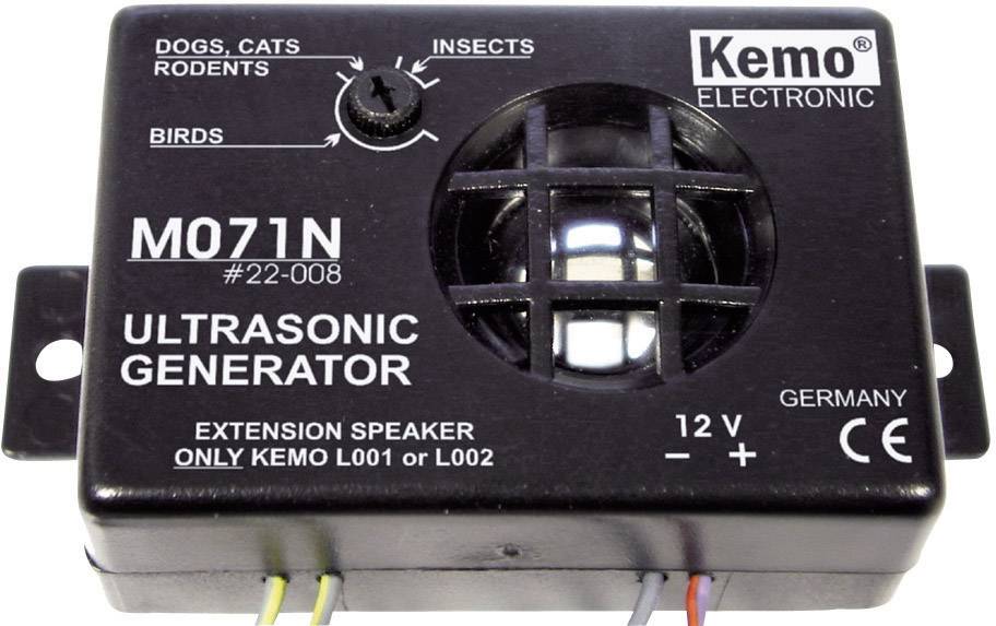 Odstraszacz kun i gryzoni do samochodu Kemo M071N, 100 dB, zasięg 40 m - obrazek 1