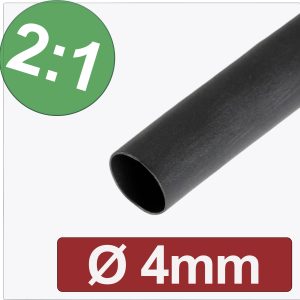 Quadrios 24CA263 Rurka termokurczliwa bez kleju czarny 4 mm 2 mm Współczynnik skurczu:2:1 Produkty w metrach bieżących Quadrios 24CA263 Rurka termokurczliwa bez kleju czarny 4 mm 2 mm Współczynnik skurczu:2:1 Produkty w metrach bieżących