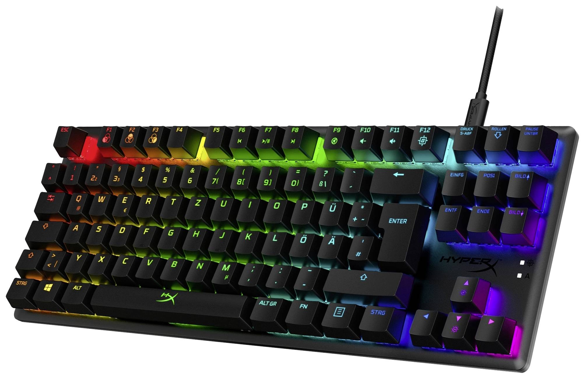 Klawiatura gamingowa HyperX Alloy Origins Core Tenkeyless DE Niemiecki, QWERTZ - obrazek 1