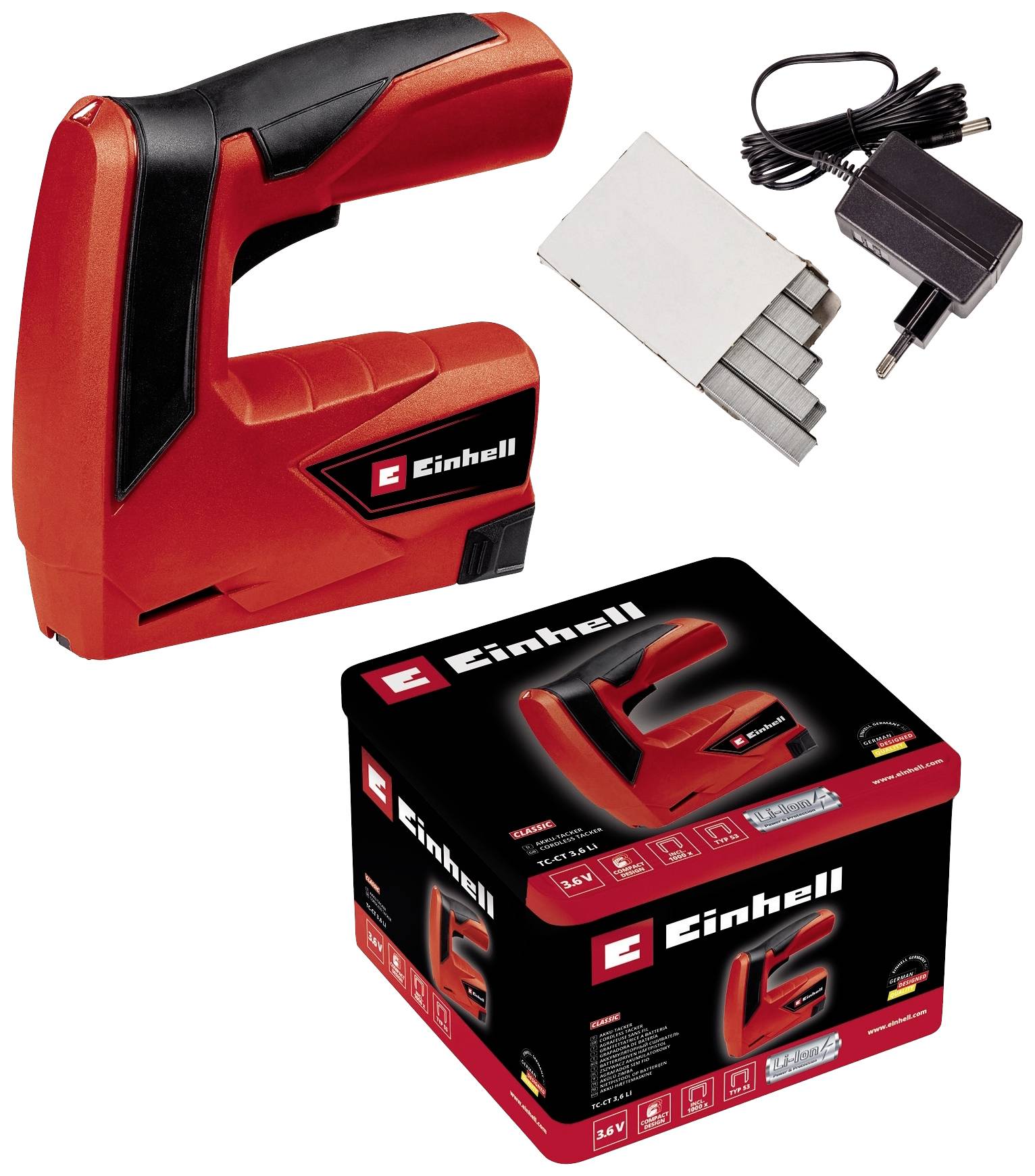 Zszywacz akumulatorowy Einhell 4257880 Rodzaj zszywek Typ 53 Długość zszywek 6 - 14 mm - obrazek 1