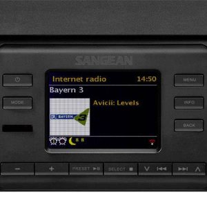 Radio internetowe Sangean SB-100 Internet, DAB+, fale metrowe (VHF) funkcja budzika czarny Radio internetowe Sangean SB-100 Internet, DAB+, fale metrowe (VHF) funkcja budzika czarny