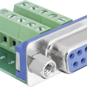 Listwa żeńska D-Sub 180 ° Ilość styków: 9, 10 Delock Delock – Serieller Adapter – DB-9 (W) zu 10-poliger Anschlussblock Listwa żeńska D-Sub 180 ° Ilość styków: 9, 10 Delock Delock – Serieller Adapter – DB-9 (W) zu 10-poliger Anschlussblock