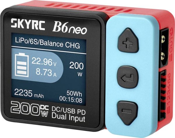 Ładowarka modelarska SKYRC B6neo 10 A Akumulator ołowiowy, LiFePO, LiHV, LiIon, LiPo, NiCd, NiMH