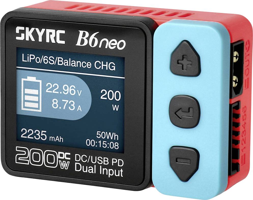Ładowarka modelarska SKYRC B6neo 10 A Akumulator ołowiowy, LiFePO, LiHV, LiIon, LiPo, NiCd, NiMH - obrazek 1