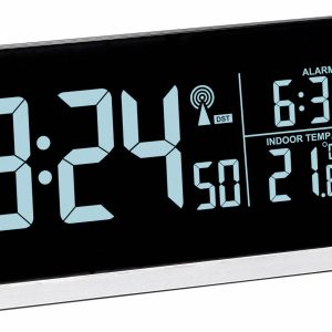 TFA Dostmann 60.2548.01 Sterowany radiowo Budzik czarny Ilość alarmów 1 złącze USB TFA Dostmann 60.2548.01 Sterowany radiowo Budzik czarny Ilość alarmów 1 złącze USB