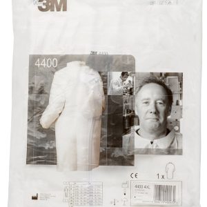 3M 4400WXL Płaszcz jednorazowy 4400 Rozmiar ubrania: XL biały 3M 4400WXL Płaszcz jednorazowy 4400 Rozmiar ubrania: XL biały