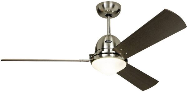 CasaFan Libeccio Wentylator sufitowy 64 W (Ø x W) 142 cm x 285 mm chrom (szczotkowany) pilot zdalnego sterowania, podświ