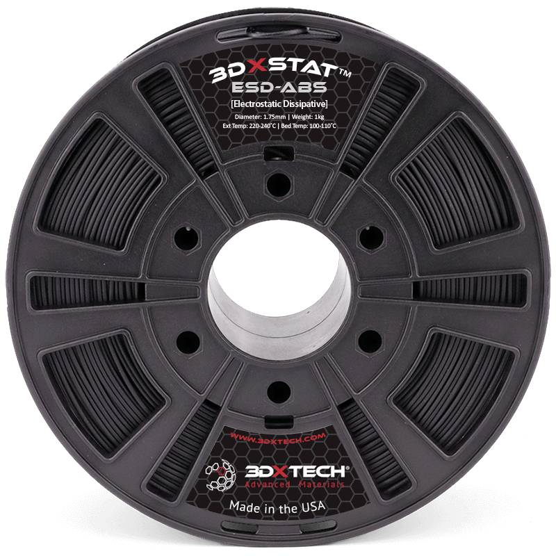 3D Xtech ABS2010750BK0 3DXSTAT Conductive ESD Filament do drukarek 3D ABS 1.75 mm 750 g czarny 1 szt. - obrazek 1