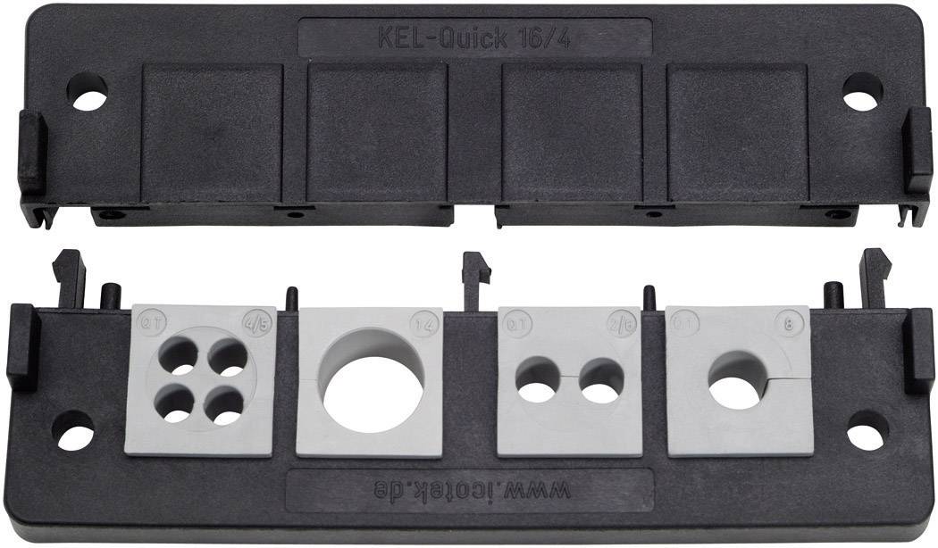 Przepust kablowy Icotek, KEL-Quick 16/8, 42418, czarny, 1 szt. - obrazek 1