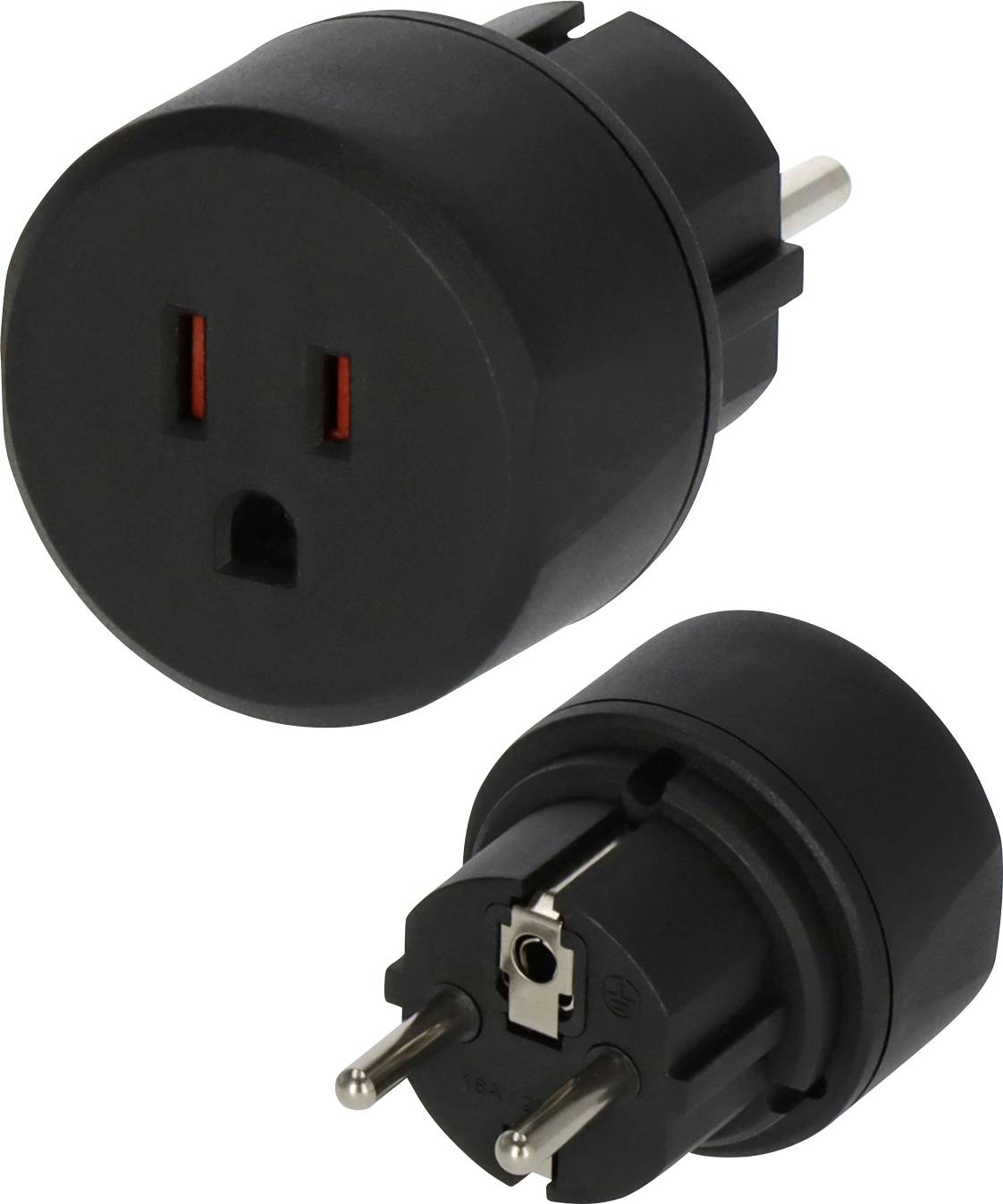 Adapter podróżny Brennenstuh 1508520 l Wtyczka USA, Japonia, Czarny - obrazek 1