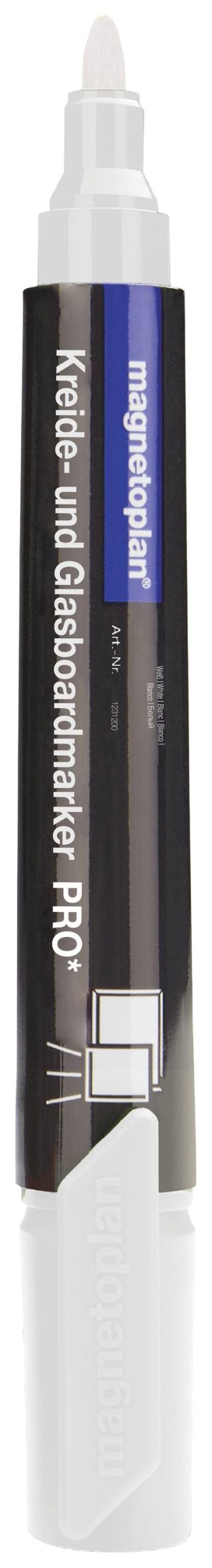 magnetoplan 1231200 Marker do szyb biały 1.5 mm, 3 mm