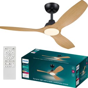 Philips LED Olas Wentylator sufitowy 30 W (Ø x W) 1320 mm x 310 mm czarny pilot zdalnego sterowania, możliwość regulacji Philips LED Olas Wentylator sufitowy 30 W (Ø x W) 1320 mm x 310 mm czarny pilot zdalnego sterowania, możliwość regulacji