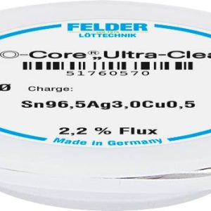 Cyna lutownicza Felder ISO-Core „Ultra Clear” SAC305 szpula Sn96,5Ag3Cu0,5 0.5 mm Cyna lutownicza Felder ISO-Core „Ultra Clear” SAC305 szpula Sn96,5Ag3Cu0,5 0.5 mm