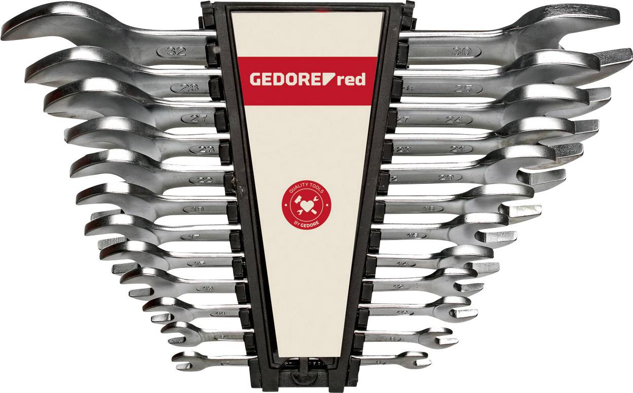 Gedore RED 3300960 R05105012 Zestaw kluczy płaskich podwójnych 12 szt. Rozmiar klucza (metryczny) (tylko do tytułu) 6 - - obrazek 1