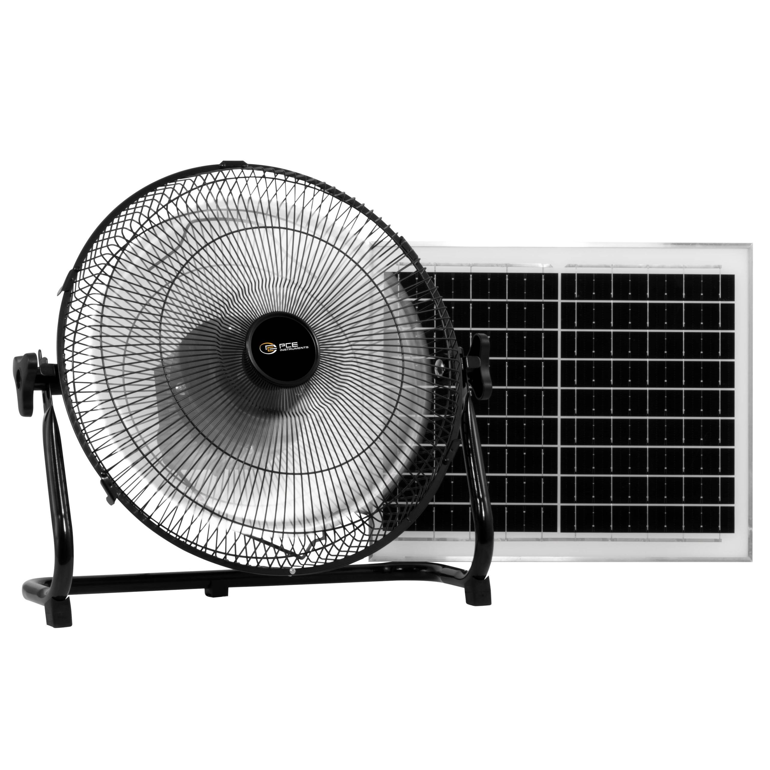 PCE Instruments Wentylator podłogowy 10 W (Ø x W) 350 mm x 395 mm czarny możliwe zasilanie akumulatorem, z akumulatorem - obrazek 1