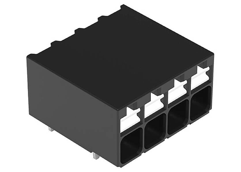 WAGO 2086-1204/300-000 Terminal PCB 1.50 mm² Ilość styków 4 czarny 1 szt. - obrazek 1