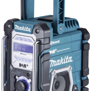 Radio na budowę Makita DMR112 DAB+, fale metrowe (VHF) ochrona przeciwbryzgowa turkusowy, czarny Radio na budowę Makita DMR112 DAB+, fale metrowe (VHF) ochrona przeciwbryzgowa turkusowy, czarny