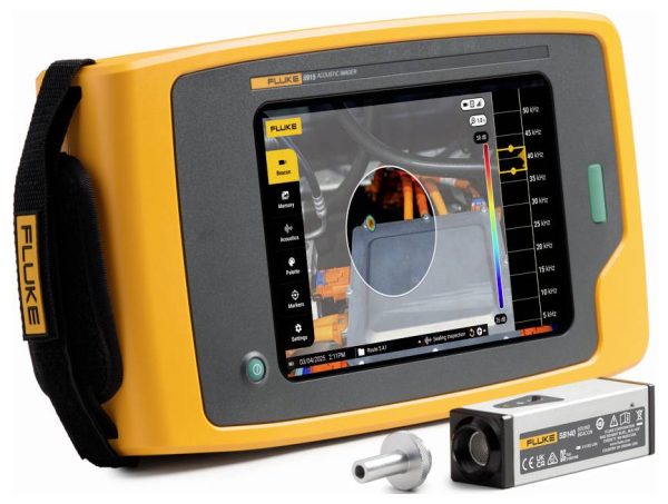 Fluke Kamera z obrazowaniem akustycznym Kolorowy wyświetlacz FLK-II915/SB140/FPC3 12.1 – 114.6 dB 2 Hz – 100 Hz USB-C, W