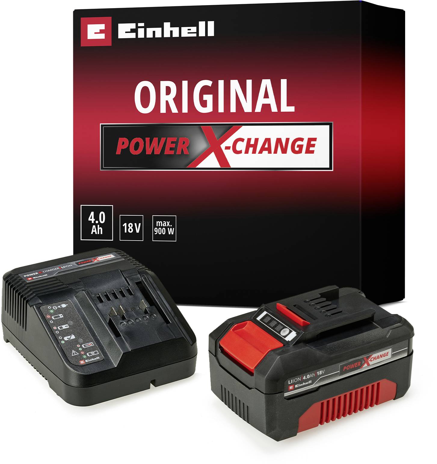 Einhell 4512042 Power X-Change PXC Starter Kit 18V 4Ah Ładowarka i akumulator do elektronarzędzi 18 V 4 Ah Li-Ion - obrazek 1