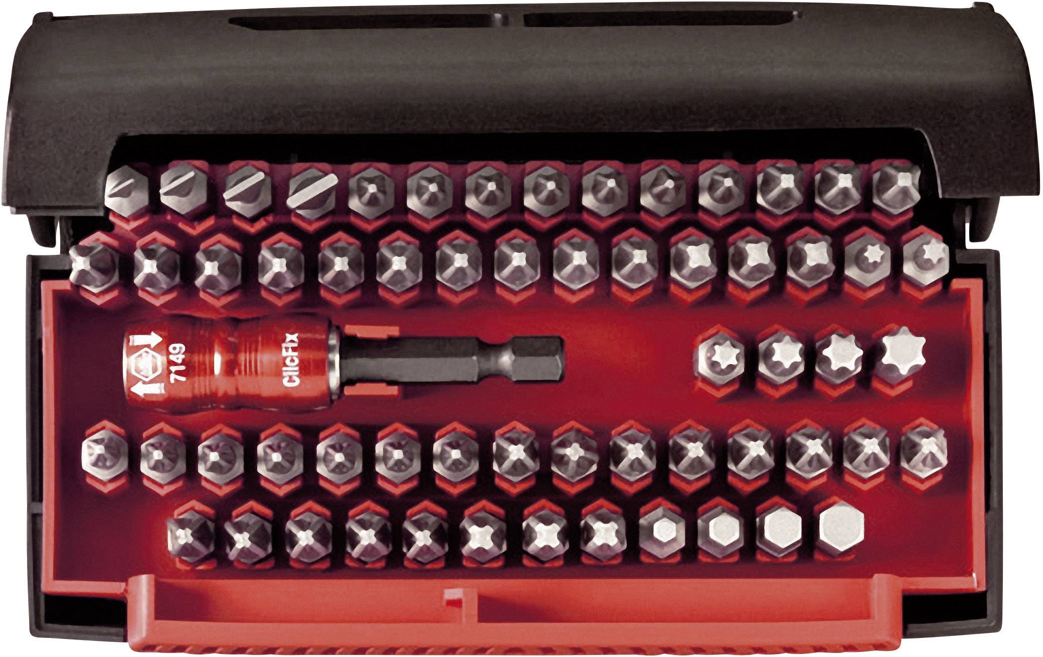 Bity Wiha Bit Collector 07943 1 szt. płaski, krzyżakowy Phillips, krzyżakowy Pozidriv, wewnętrzny sześciokąt, TORX wewnę - obrazek 1