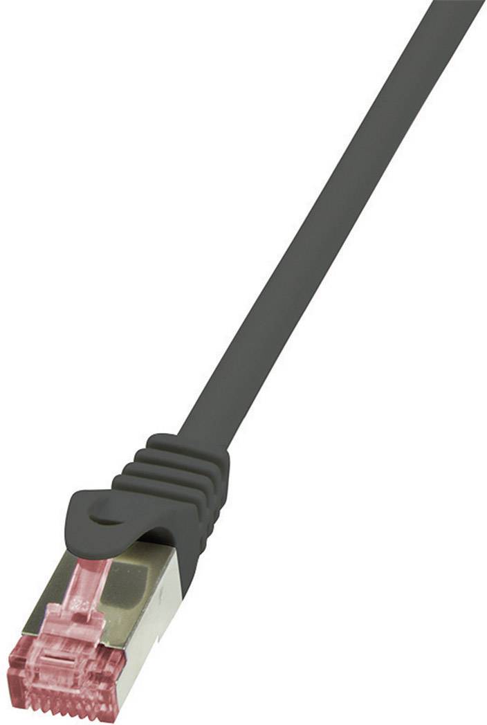 kabel LAN LogiLink CQ2063S, 1 szt., RJ45, CAT 6, S/FTP, 3.00 m, czarny - obrazek 1