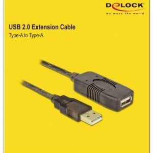 Delock Kabel USB USB 2.0 Złącze męskie USB-A, Złącze żeńskie USB-A 15.00 m wielobarwny 82689 Delock Kabel USB USB 2.0 Złącze męskie USB-A, Złącze żeńskie USB-A 15.00 m wielobarwny 82689
