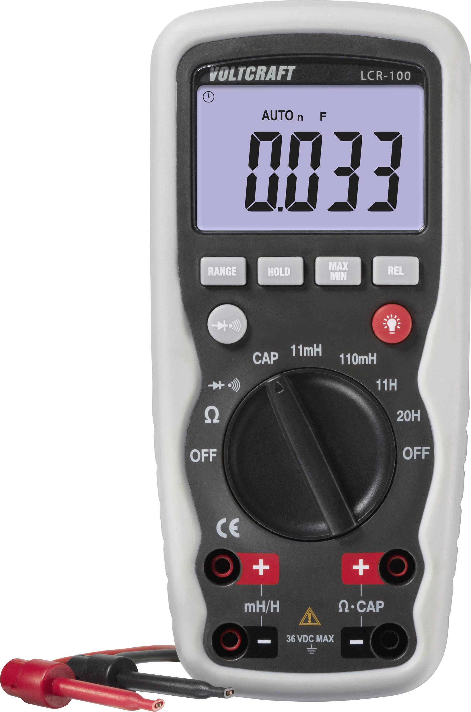 VOLTCRAFT LCR-100 Mostek pomiarowy LCR cyfrowy - obrazek 1