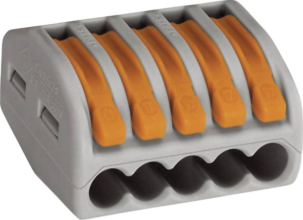 Złącze zaciskowe WAGO 222-415-40, PIN: 5, 400 V/AC, 32 A, 40 szt.