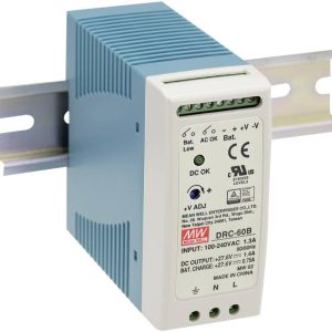 Zasilacz na szynę DIN MEAN WELL DRC-60B, 27.6/27.6 V, 1.4 A, 59 W