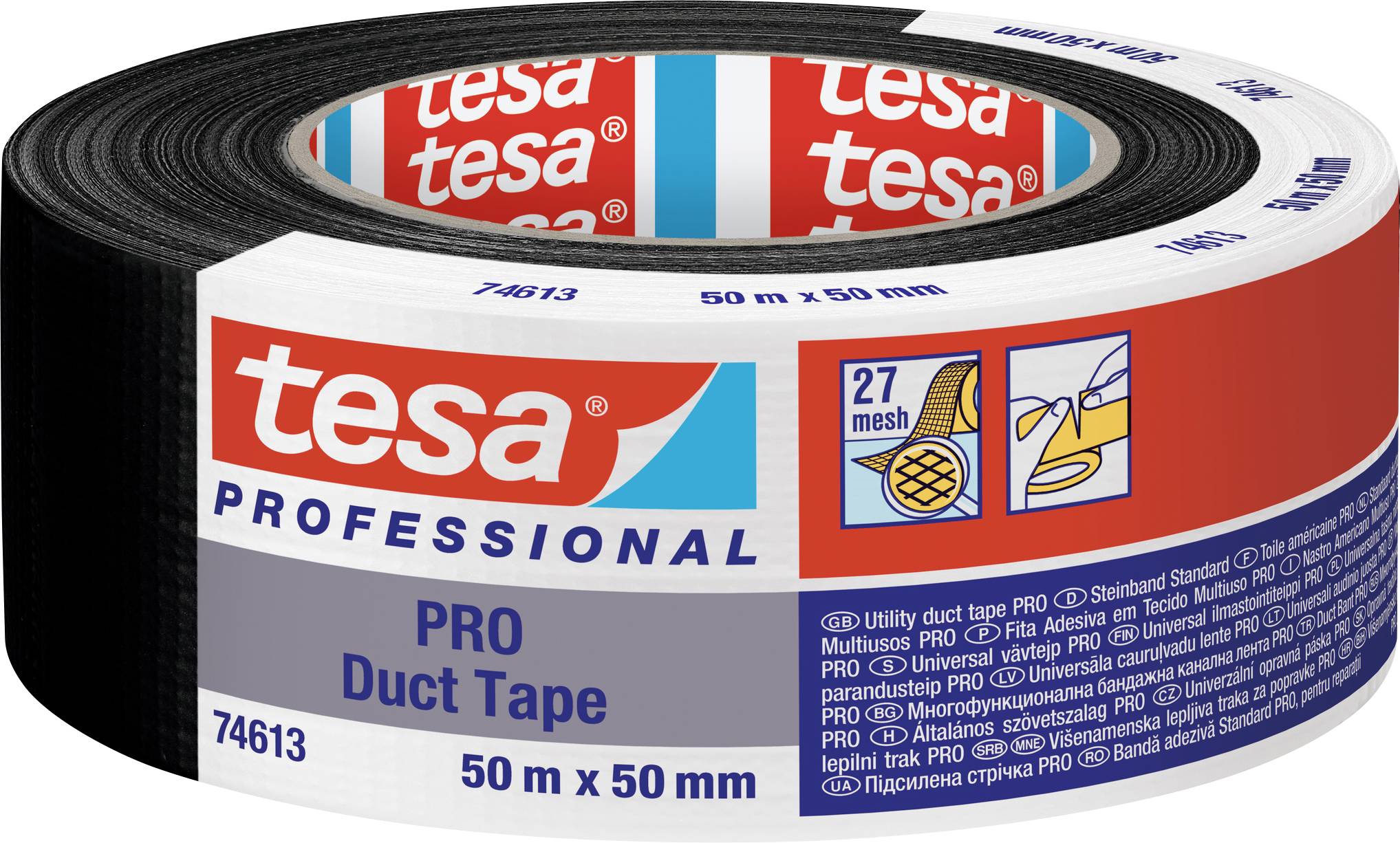 Taśma naprawcza tesa 74613-00002-00 Duct Tape PRO (D x S) 50 m x 50 mm 50 m 1 szt. - obrazek 1