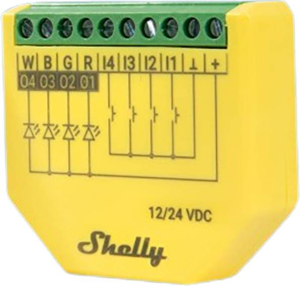 Shelly Shelly Plus RGBW PM Kontroler Bluetooth, Wi-Fi - obrazek 1