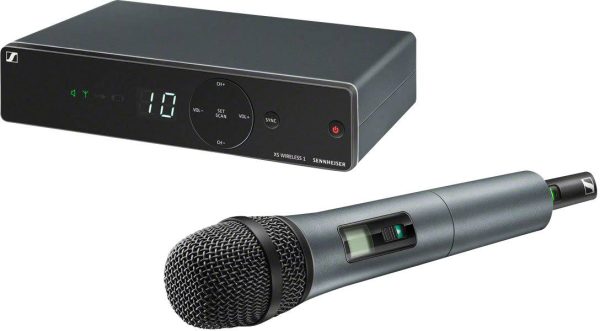 Zestaw mikrofonu bezprzewodowego Sennheiser XSW 1-825-B Rodzaj transmisji danych:radiowa z klipsem