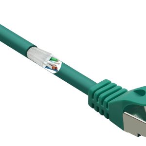 kabel LAN Renkforce RF-5136972, 1 szt., RJ45, CAT 6a, S/FTP, 5.00 m, zielony kabel LAN Renkforce RF-5136972, 1 szt., RJ45, CAT 6a, S/FTP, 5.00 m, zielony