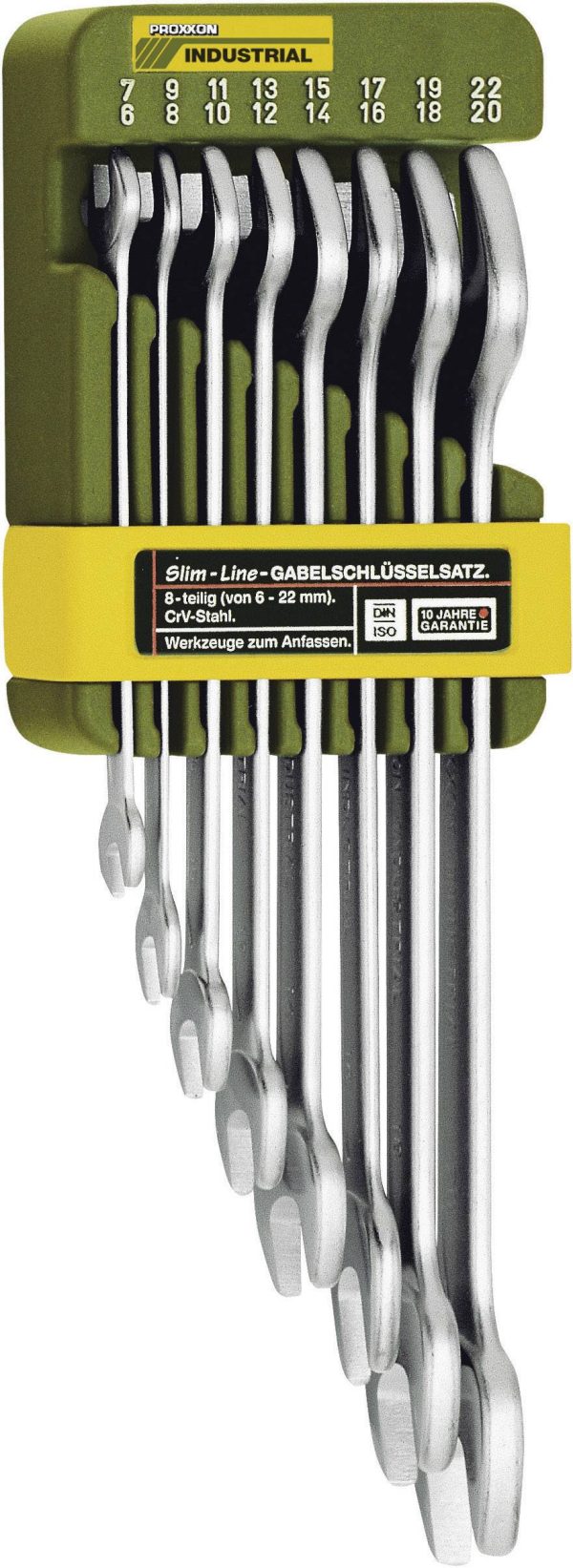 Zestaw kluczy płaskich podwójnych Proxxon Industrial SlimLine 23800 6 – 22 mm 8 szt.