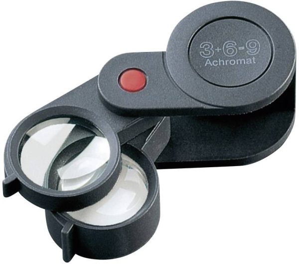 Lupa składana Eschenbach 11869 Współczynnik powiększenia: 3 x, 6 x, 9 x Rozmiar soczewki: (Ø) 23 mm czarny