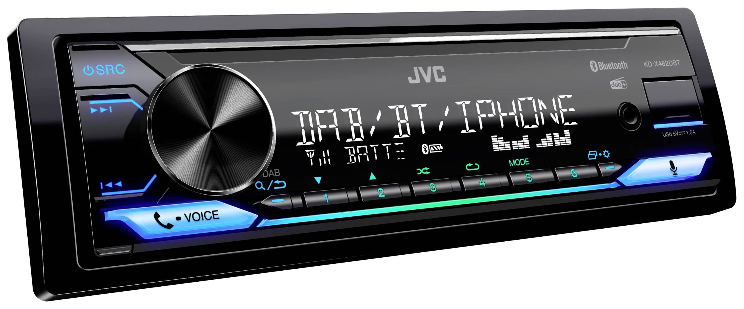 Radio samochodowe JVC KD-X482DBT, 4 x 50 W - obrazek 1