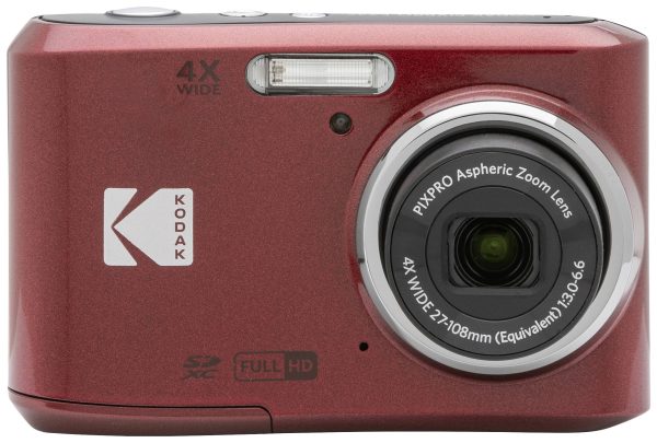 Kodak Pixpro FZ45 Friendly Zoom Aparat cyfrowy 16 MPx Zoom optyczny: 4 x czerwony Nagrywanie w Full-HD, Wideo HDR, Zinte