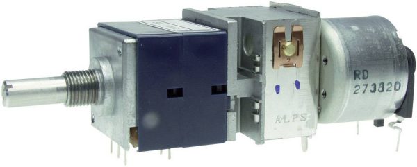 Potencjometr z silniczkiem ALPS RK27112MC 100KBX2 lin 100 kOhm Max. 30 V/AC