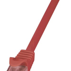 kabel LAN LogiLink CQ2014U, 1 szt., RJ45, CAT 6, U/UTP, 0.25 m, czerwony kabel LAN LogiLink CQ2014U, 1 szt., RJ45, CAT 6, U/UTP, 0.25 m, czerwony