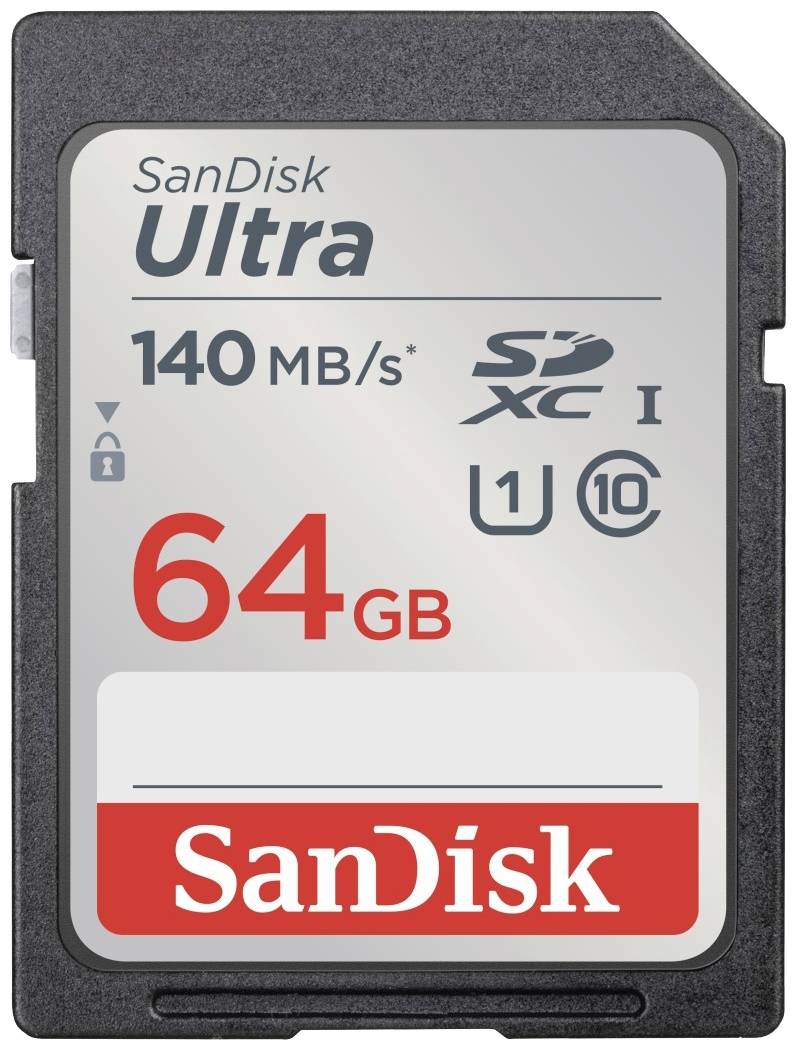 SanDisk SDXC Ultra 64GB (Class 10/UHS-I/140MB/s) SDHC 64 GB UHS-Class 1 wodoszczelny, odporny na wstrząsy - obrazek 1
