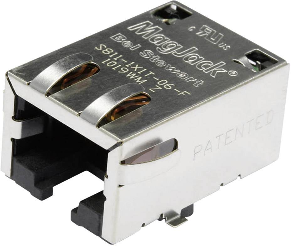 złącze żeńskie do wbudowania poziomego RJ45 BEL Stewart Connectors S811-1X1T-06-F Ilość styków: 8P8C 1 szt. - obrazek 1