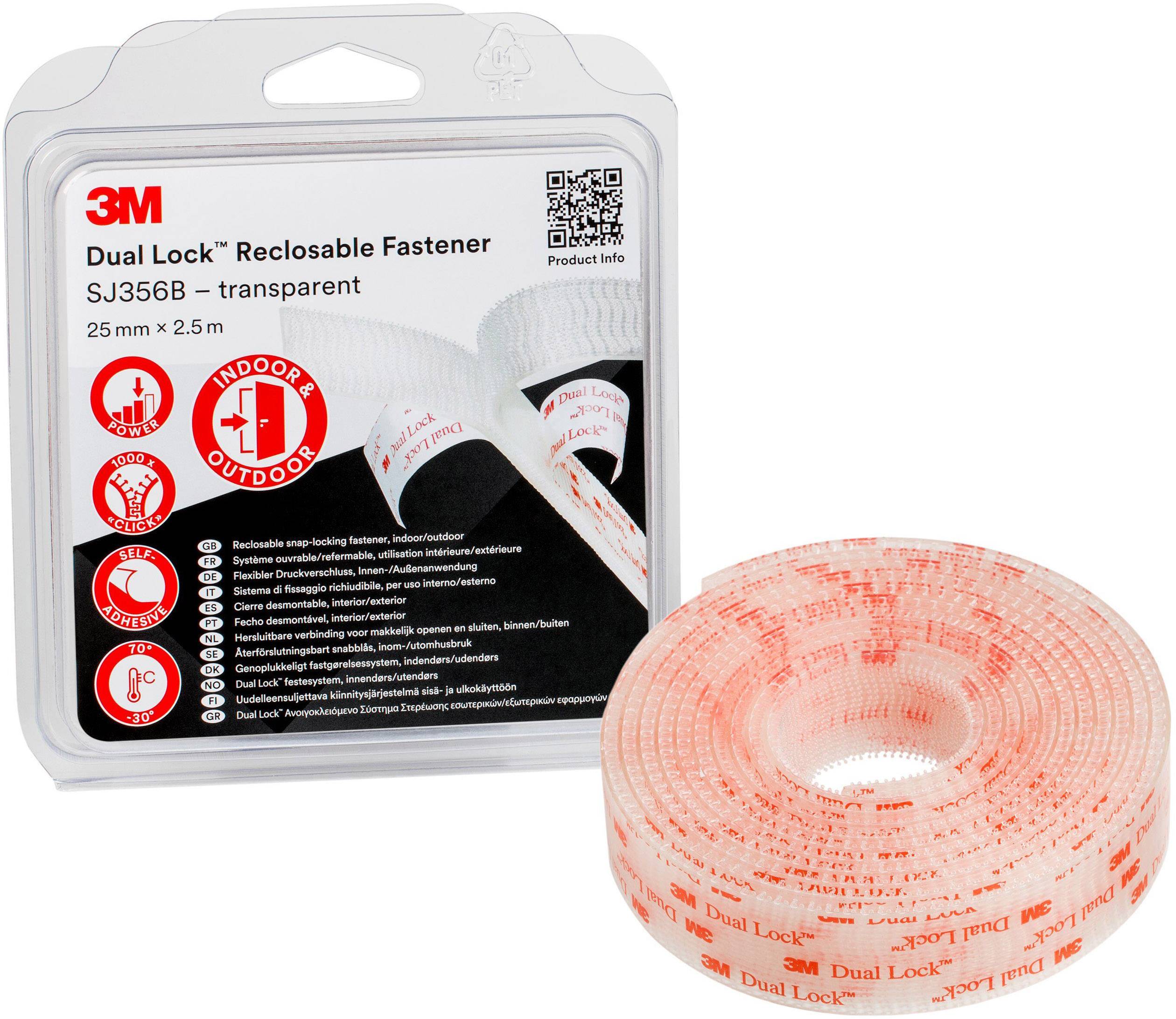 Taśma rzepowa 3M Dual Lock SJ3560/IPS, (D x S) 2.5 m x 25 mm, 1 szt. - obrazek 1
