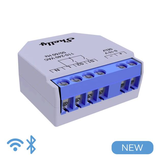 Shelly Shelly Plus 0-10V Dimmer Element wykonawczy ściemniania Bluetooth, Wi-Fi - obrazek 1