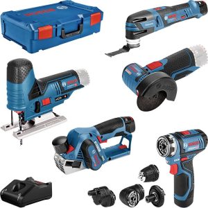Bosch Professional 5 tool KIT + GBA + GAL + XL-boxx 0615A0017D Zestaw narzędzi uniwersalny w walizce 10 szt. Bosch Professional 5 tool KIT + GBA + GAL + XL-boxx 0615A0017D Zestaw narzędzi uniwersalny w walizce 10 szt.