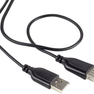 Renkforce Kabel USB USB 2.0 Złącze męskie USB-A, Złącze żeńskie USB-A 1.00 m czarny oplot SuperSoft RF-4080795 Renkforce Kabel USB USB 2.0 Złącze męskie USB-A, Złącze żeńskie USB-A 1.00 m czarny oplot SuperSoft RF-4080795