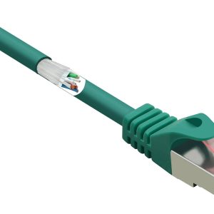 kabel LAN Renkforce RF-5372558, 1 szt., RJ45, CAT 6, S/FTP, 3.00 m, zielony kabel LAN Renkforce RF-5372558, 1 szt., RJ45, CAT 6, S/FTP, 3.00 m, zielony