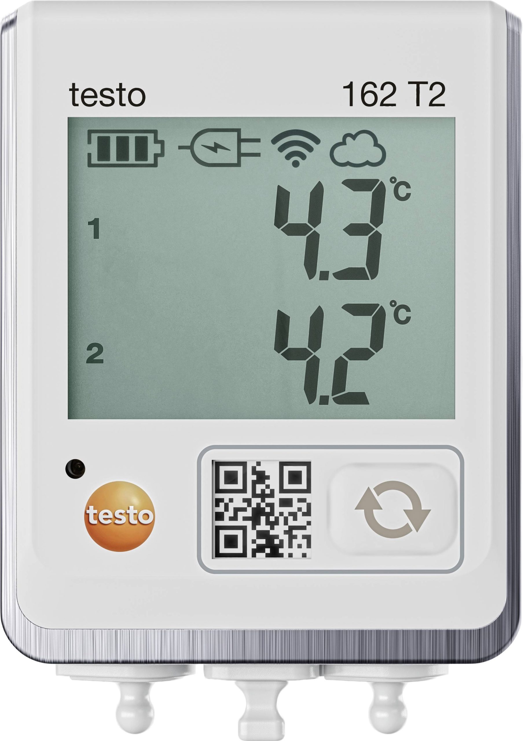 Rejestrator temperatury testo 162 T2 0572 1622 -50 do 150 °C - obrazek 1